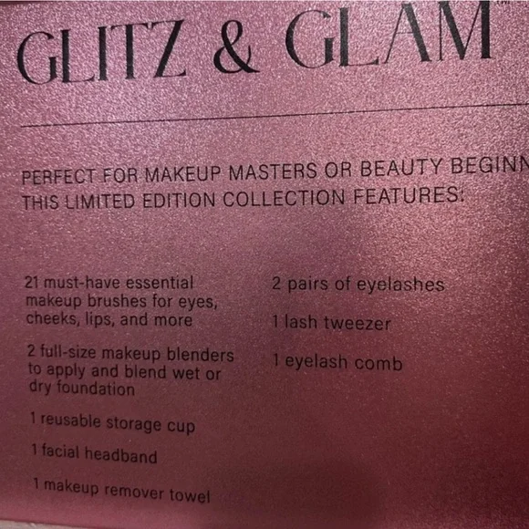 ✨️💕 Blush Glitz & Glam | 30pc Essentials Collection Brush Set pink ✨️💕 - Picture 8 of 9